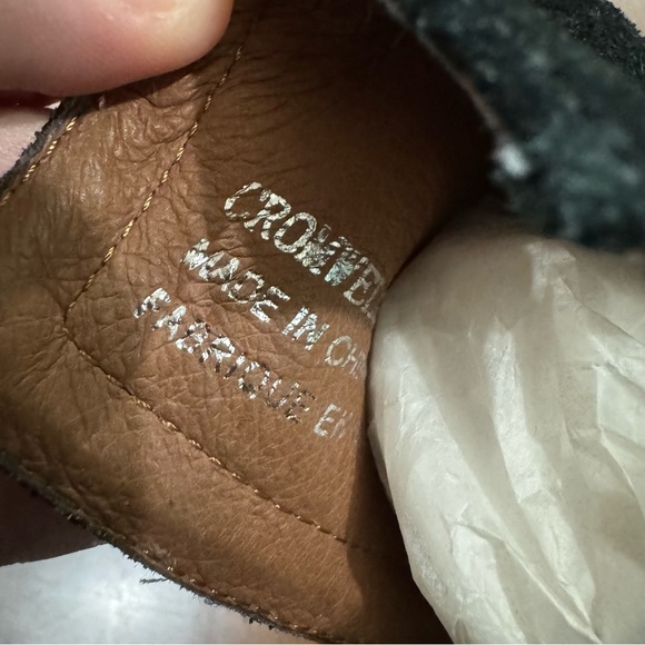 Jeffrey Campbell Cromwell Western Cutout Ankle Booties Black Leather Sz 7.5 Boho - Picture 4 of 8